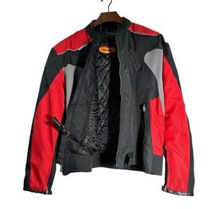 Mas Leather Men's Motorcycle Waterproof Cordura Padded Lined Heavy Jacket 4XL‎